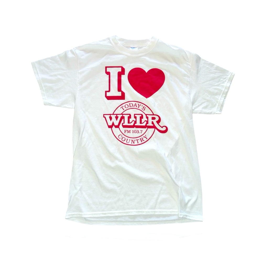 Country Radio Station WLLR Vintage Graphic Tee: Adult Large: Todays Country